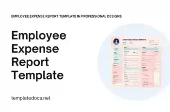 Employee Expense Report Template In Professional Design Presentation