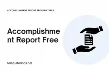 Accomplishment Report Free Printable Presentation