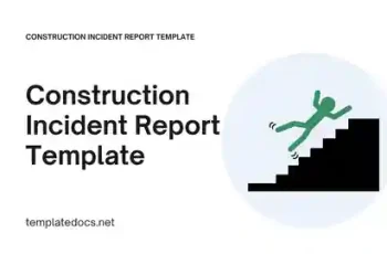 Construction Incident Report Template Presentation