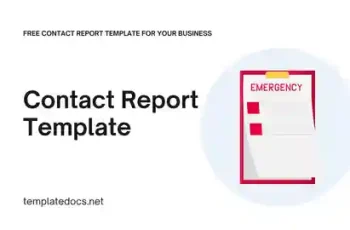 Free Contact Report Template For Your Business Presentation