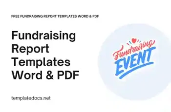 Free Fundraising Report Templates Word & PDF Presentation